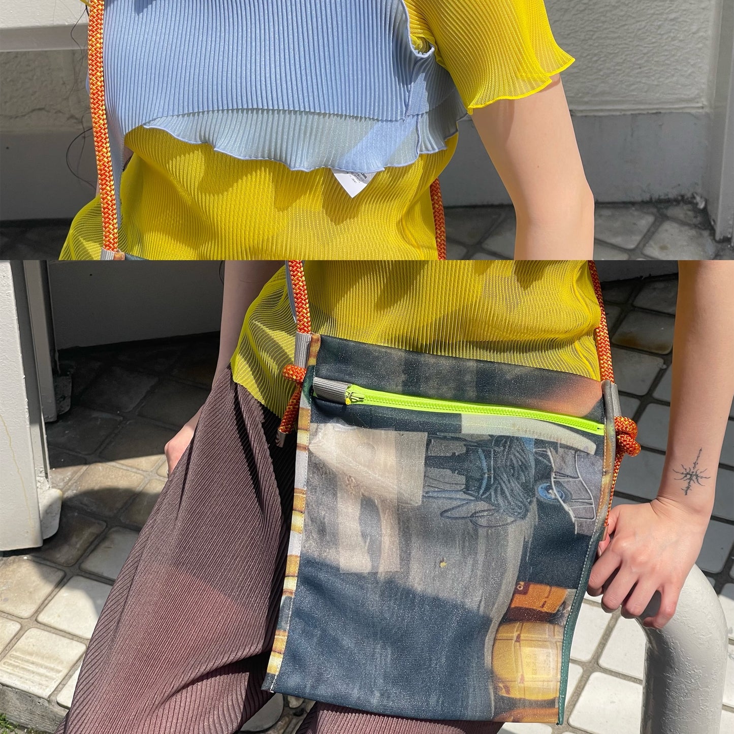LAUNDRY NET (STRAP SET) / MULTI / ランドリーショルダーバッグ