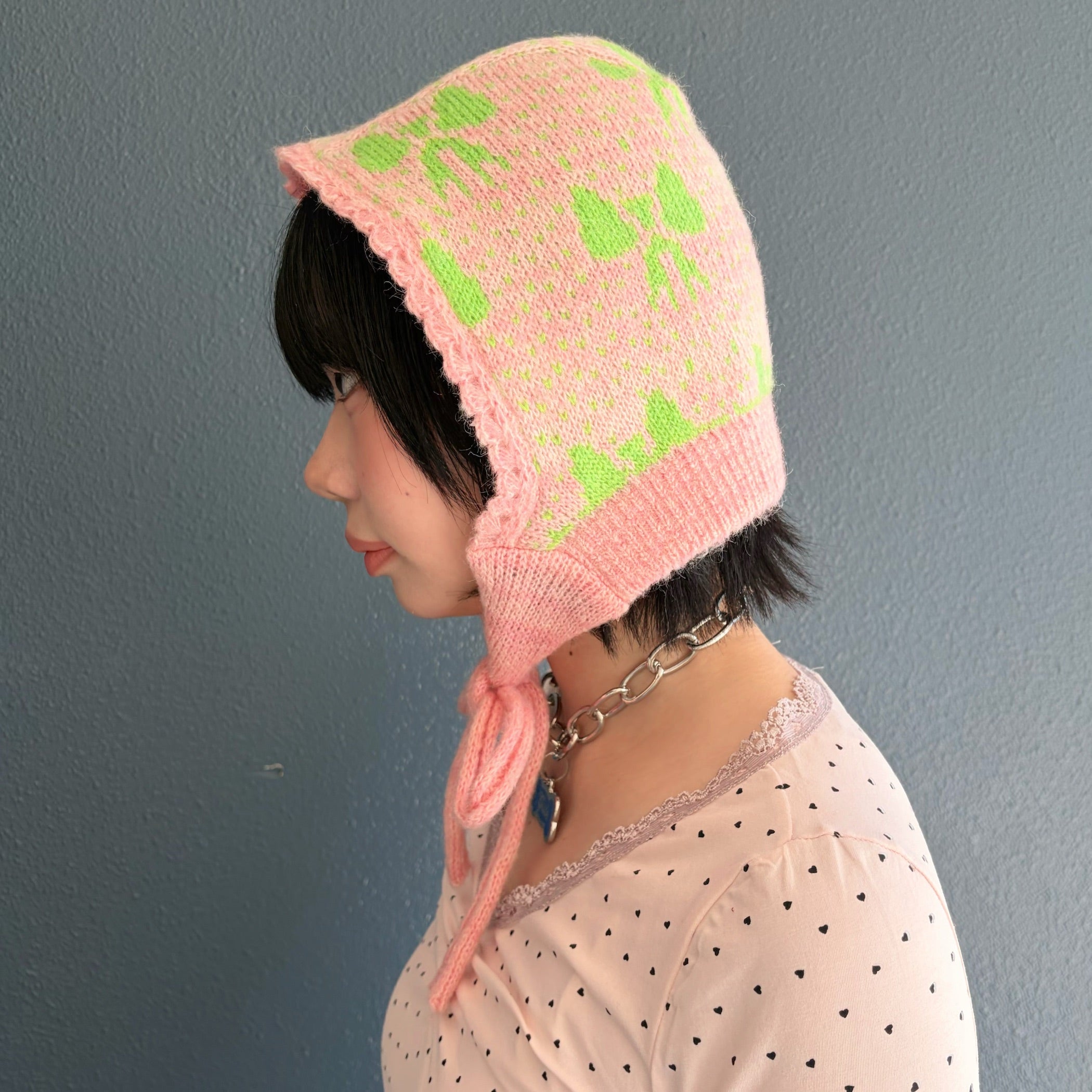 Ties Balaclavas / Pink × Green / リボンバラクラバ | シープ / SHEEP