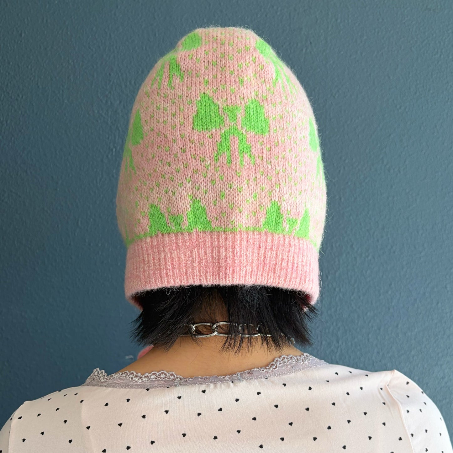 Ties Balaclavas / Pink × Green / リボンバラクラバ