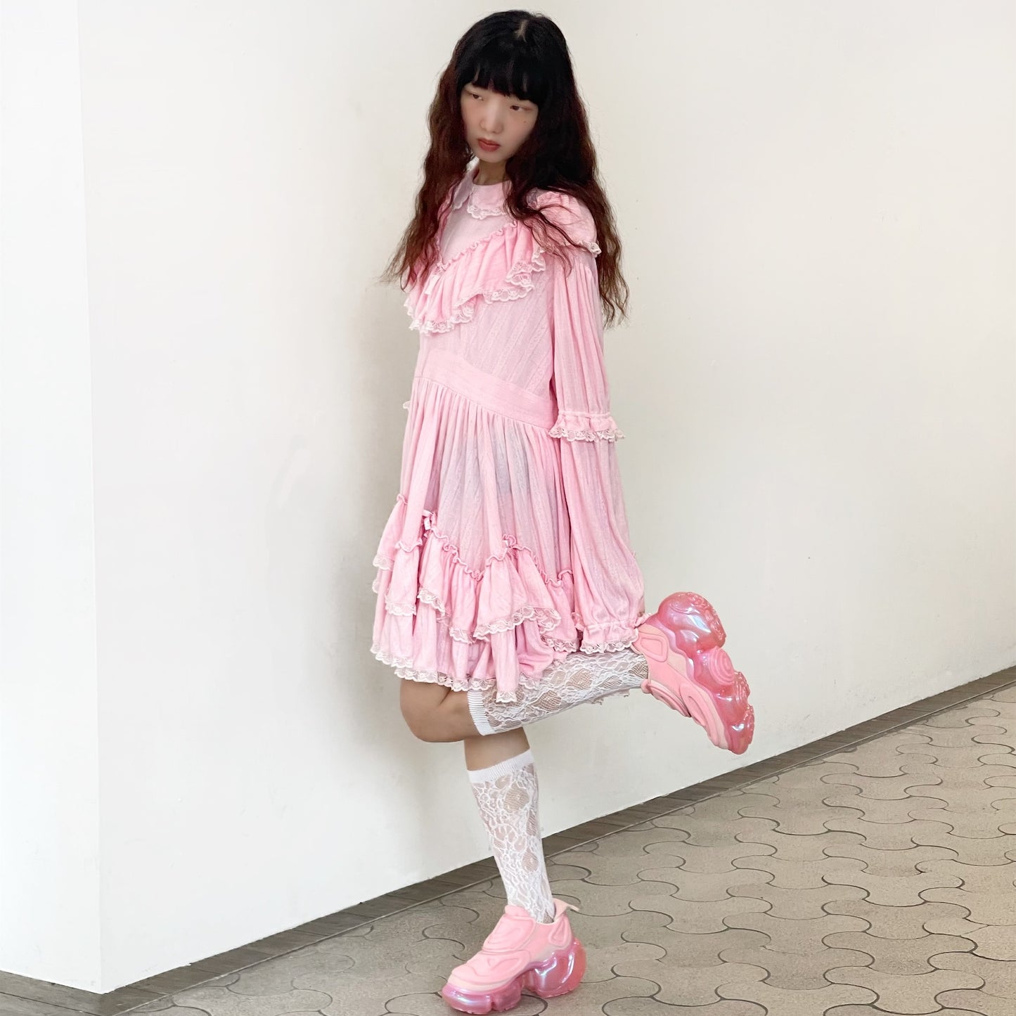 SOFT LOLITA / PINK / フリルレースドレス