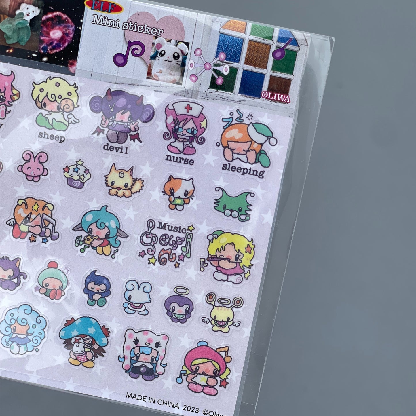 【oliwa】Mini elf sticker / ステッカー