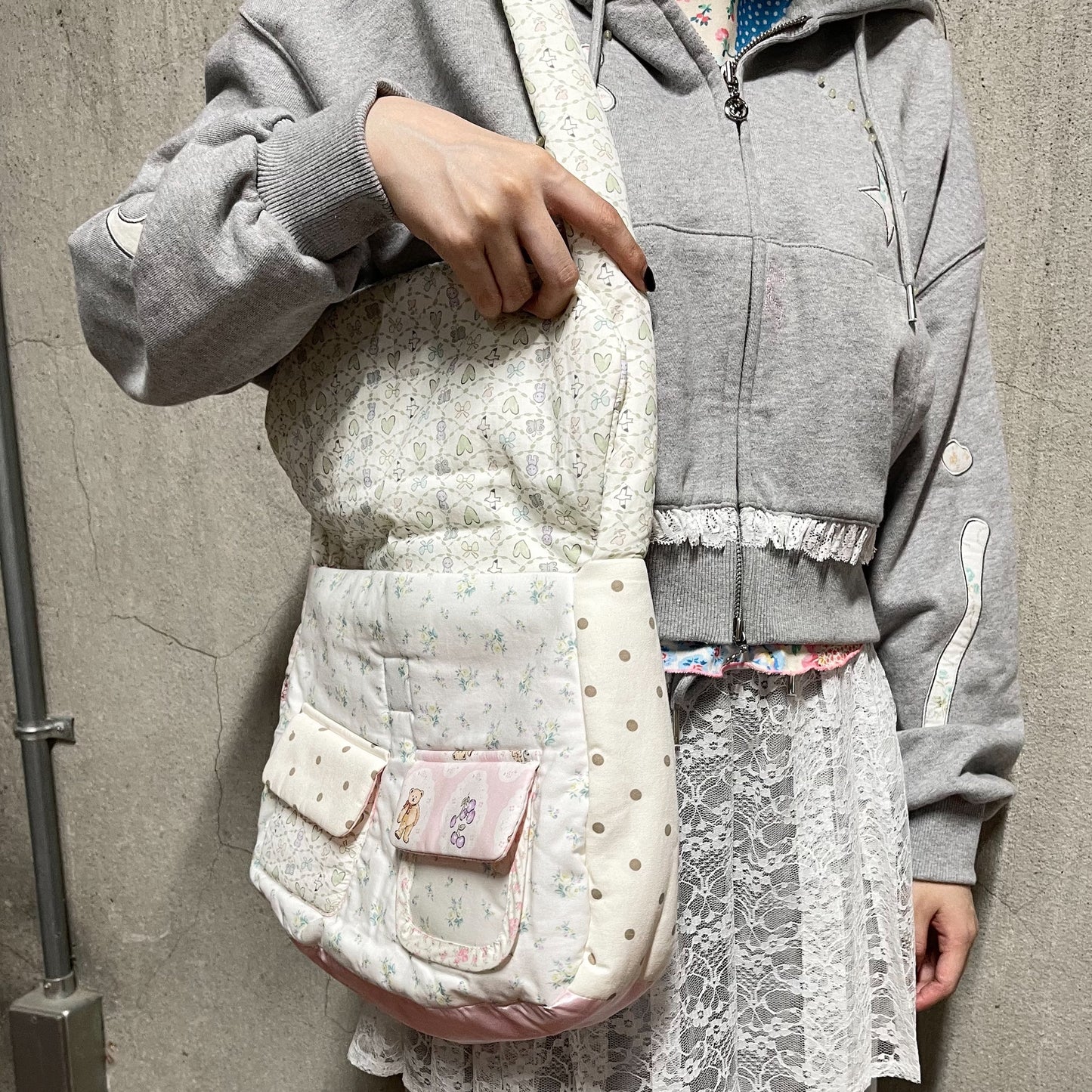 Winnie quilted shoulder bag / Mix / キルティングショルダーバッグ