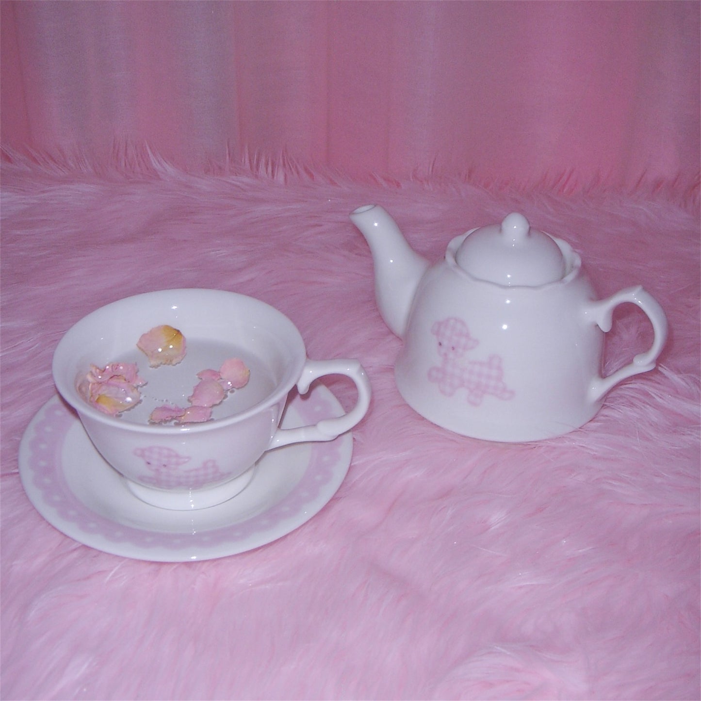 Pink patch sheep kettle / ひつじのケトル