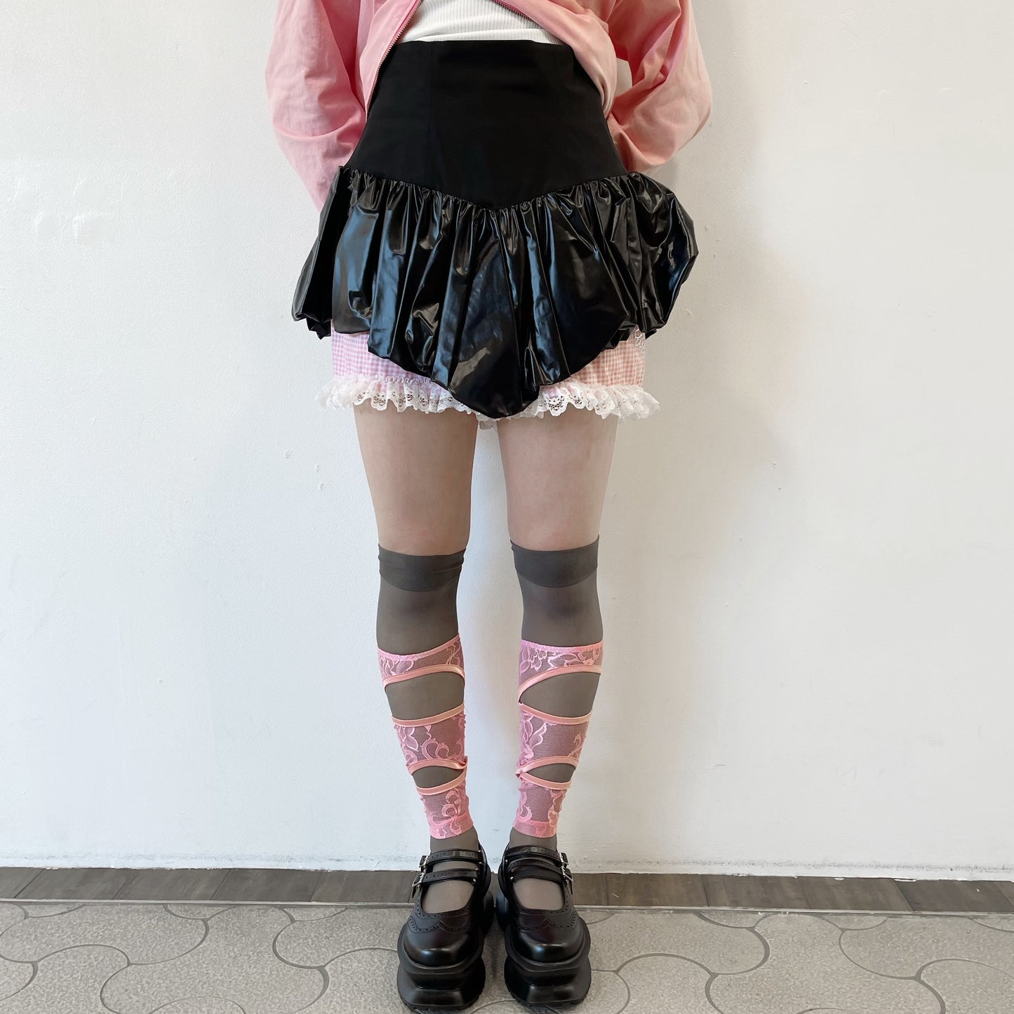 tutu short skirt / black / コルセットバルーンスカート