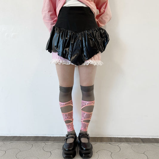 tutu short skirt / black / コルセットバルーンスカート