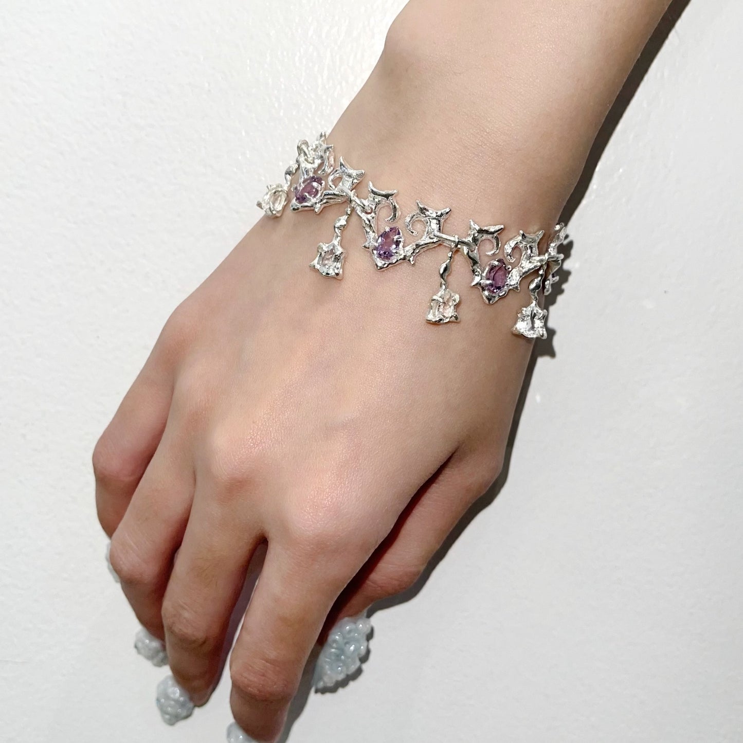 VIOLET & WHISPER / crystals & amethyst / ブレスレット