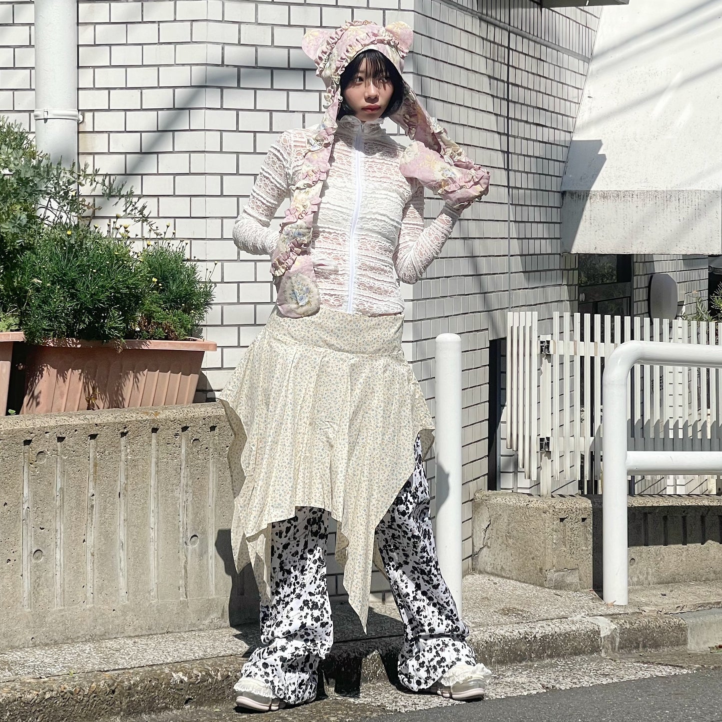 CHERRY BLOSSOM TROUSERS / MULTI / チェリーブロッサムトラウザーズ