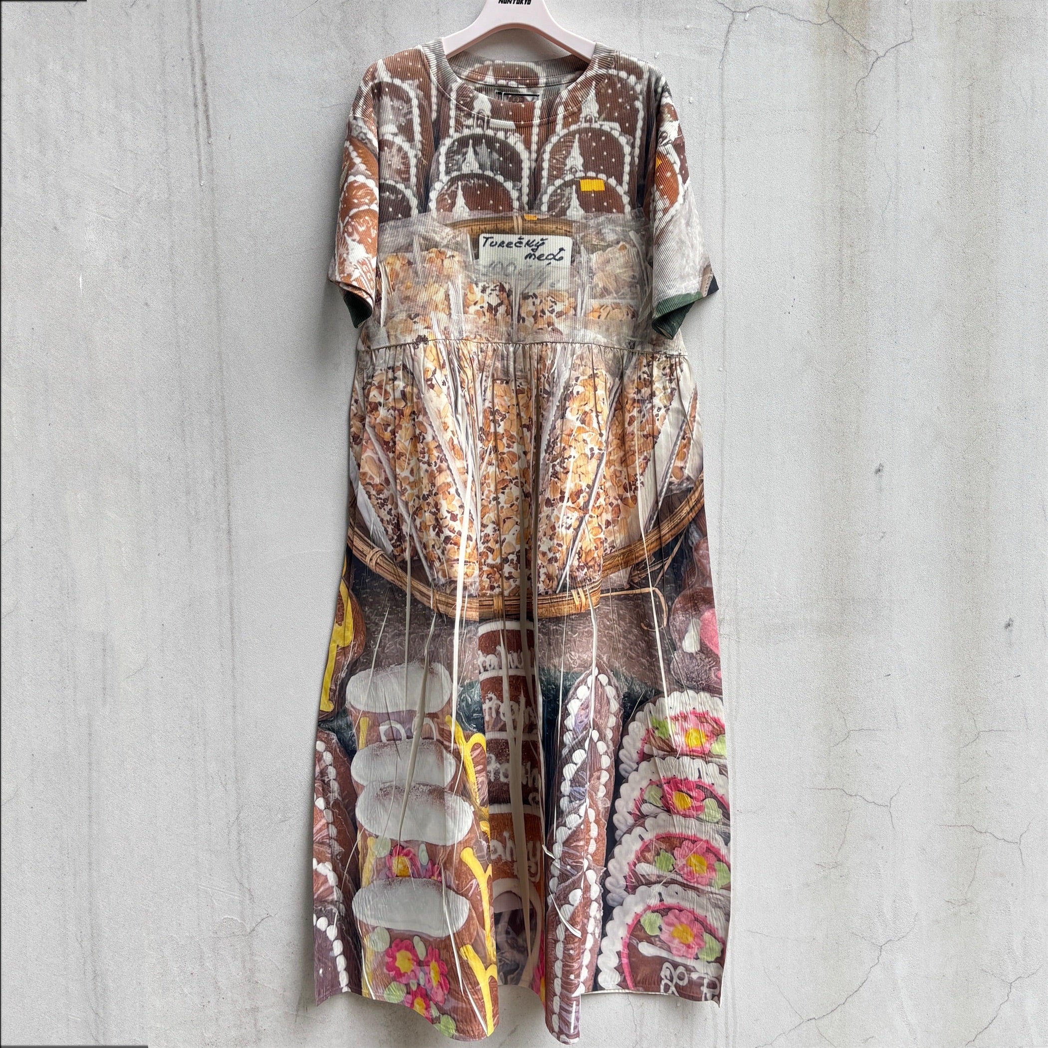 SHEEP LIMITED】DIRECT PRINT RIB ONE-PIECE / COOKIE / ダイレクト