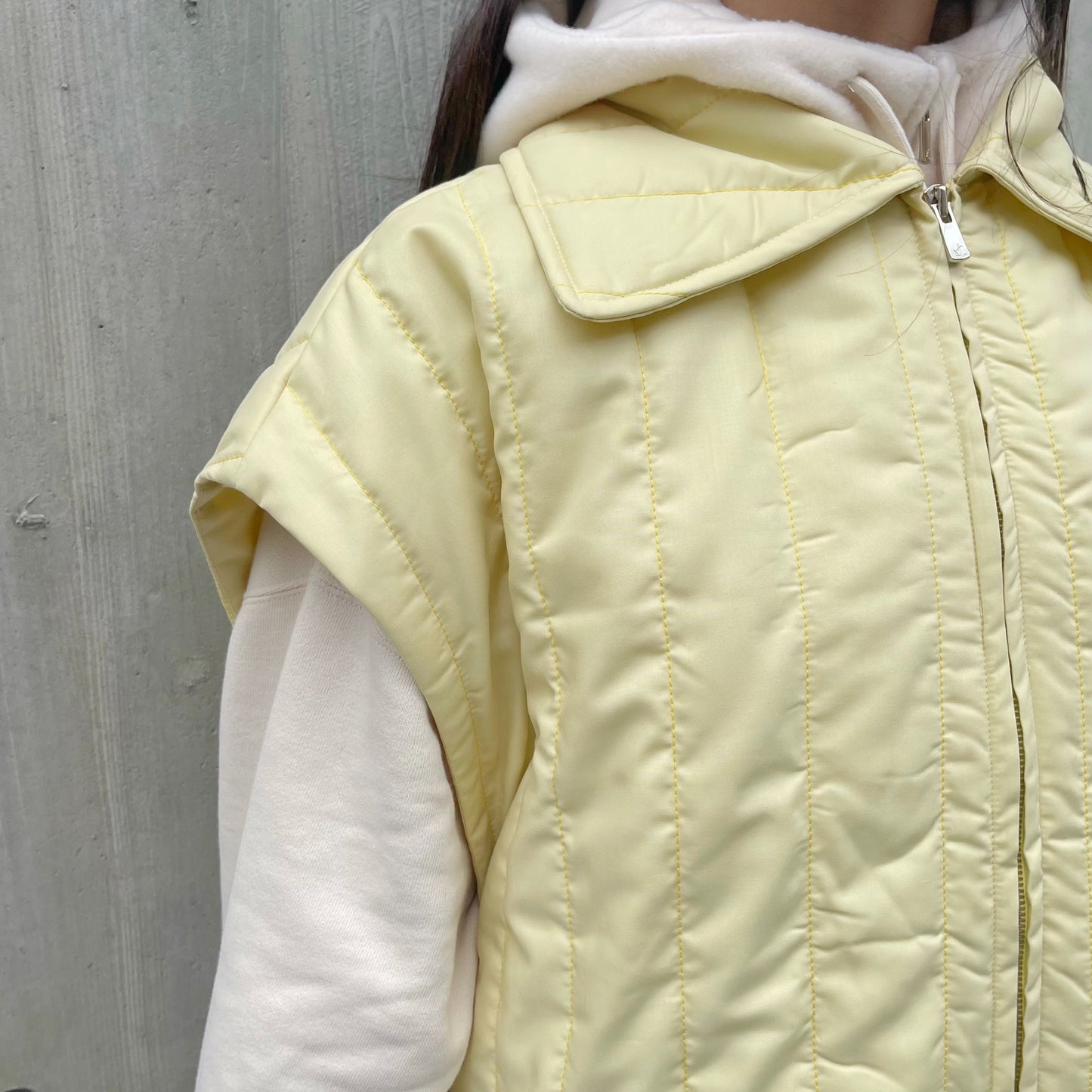 Padded snoop vest / YELLOW / パデットベスト