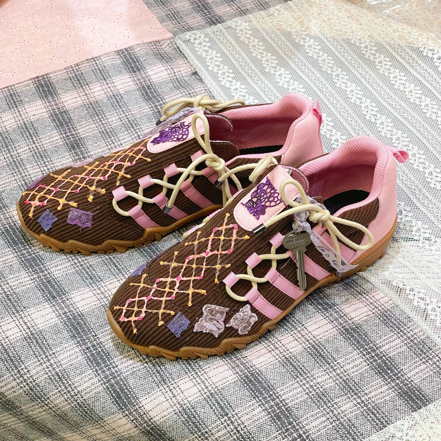 【Teji x yushokobayashiコラボレーションシューズ】Teji Double Bow / Cord / 24cm