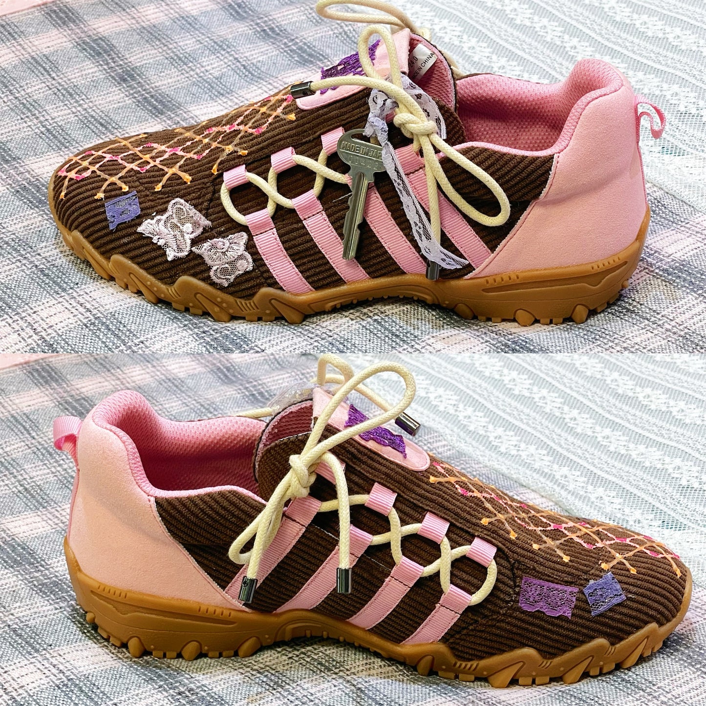 【Teji x yushokobayashiコラボレーションシューズ】Teji Double Bow / Cord / 24cm