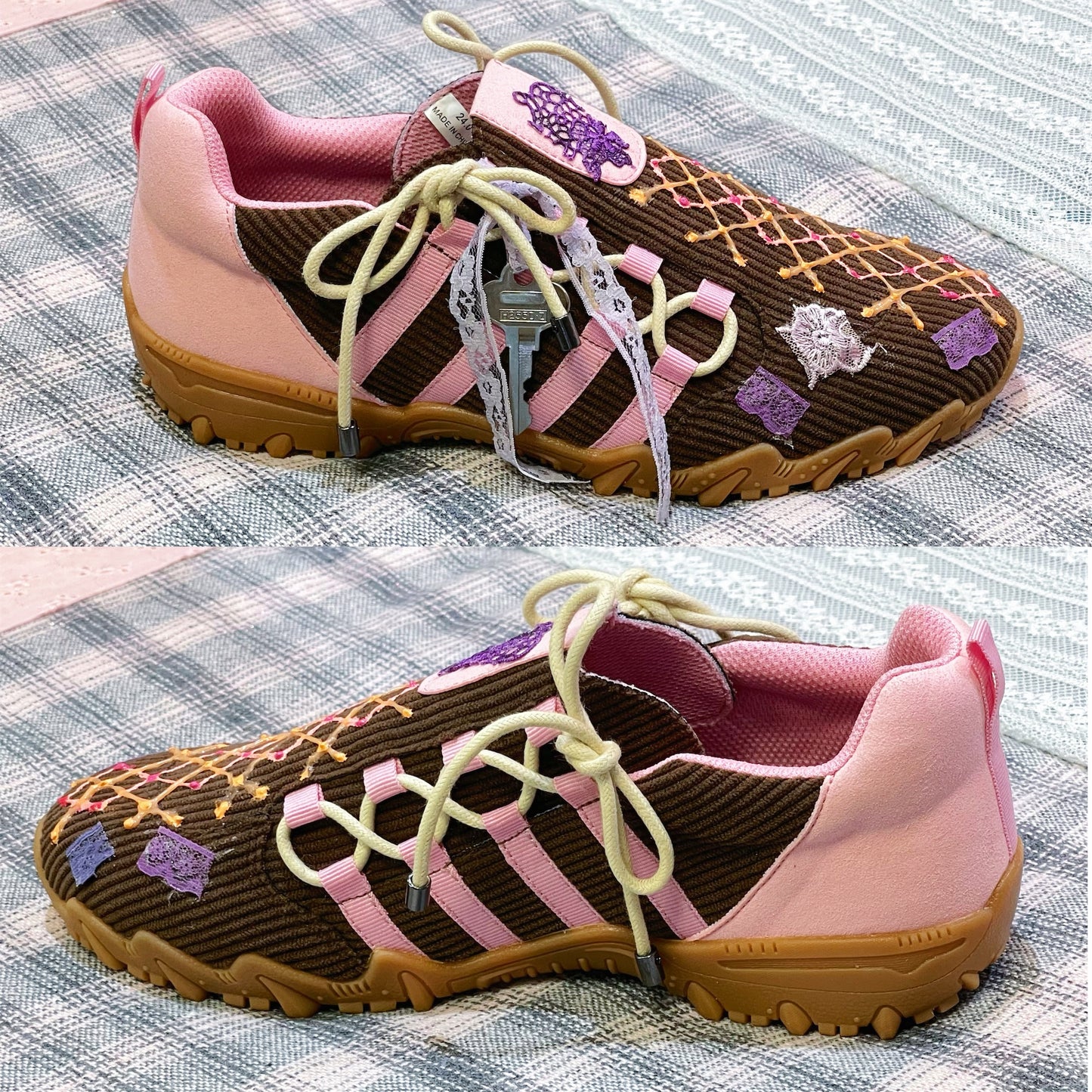 【Teji x yushokobayashiコラボレーションシューズ】Teji Double Bow / Cord / 24cm