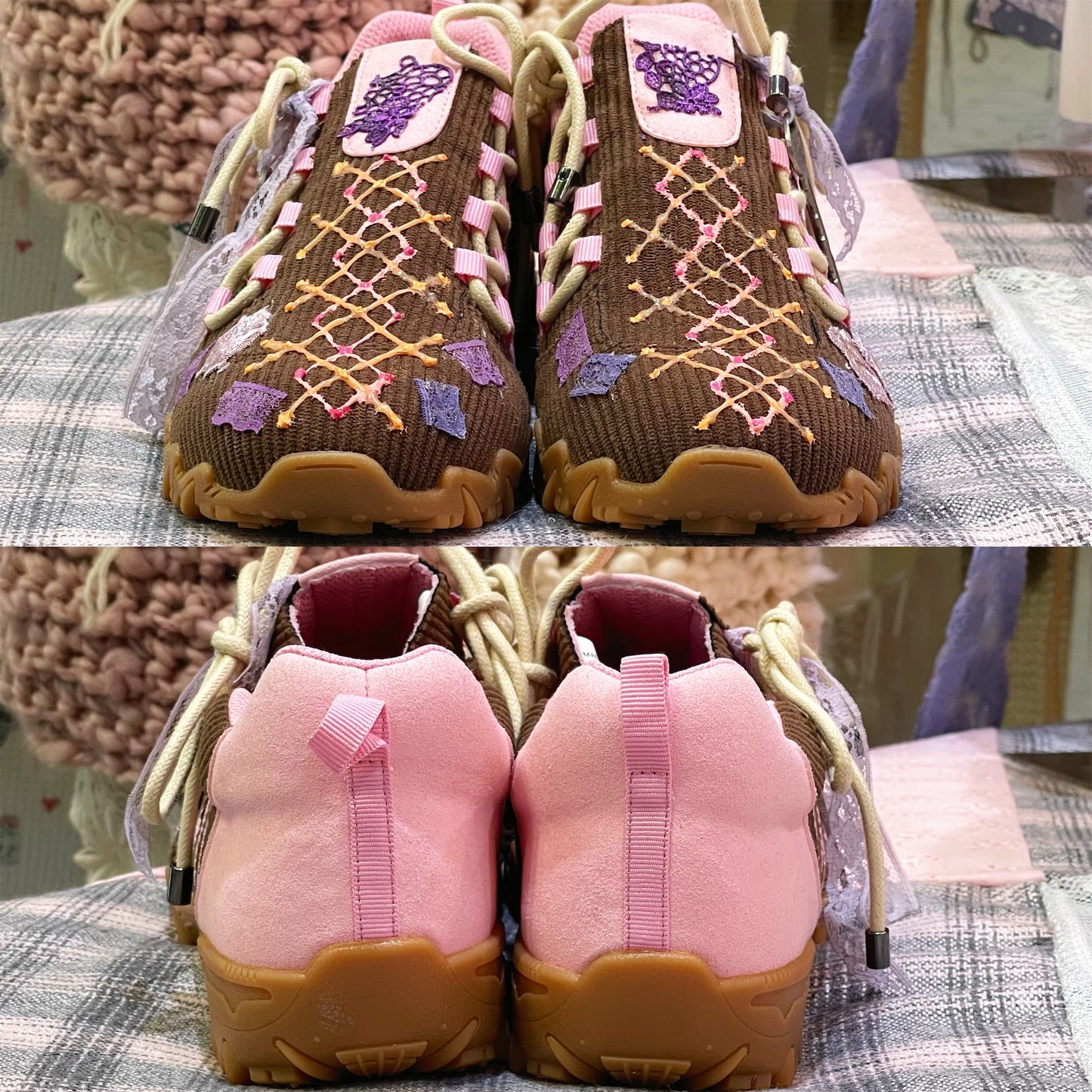 【Teji x yushokobayashiコラボレーションシューズ】Teji Double Bow / Cord / 24cm