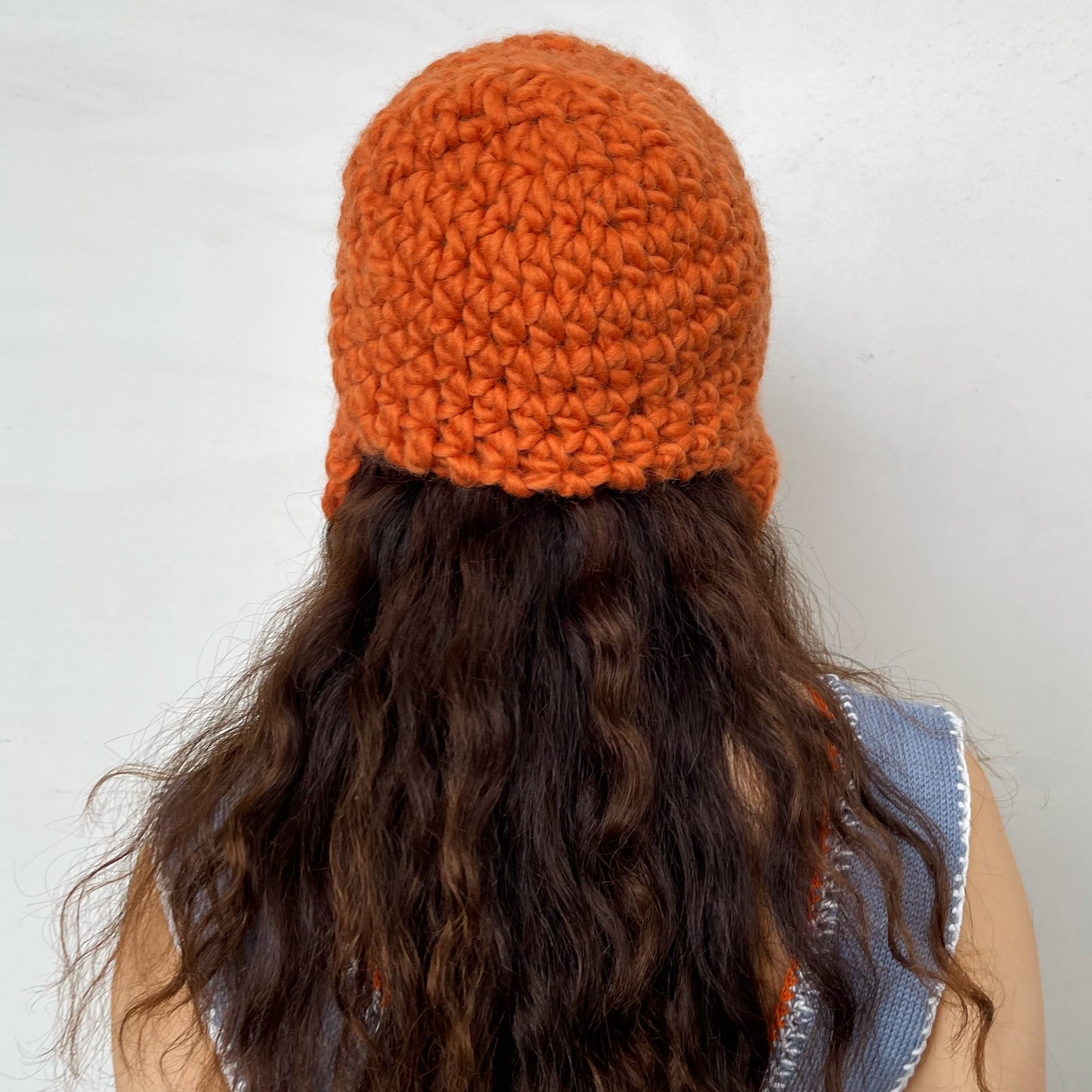 Sophie hat / orange / ニットボンネット