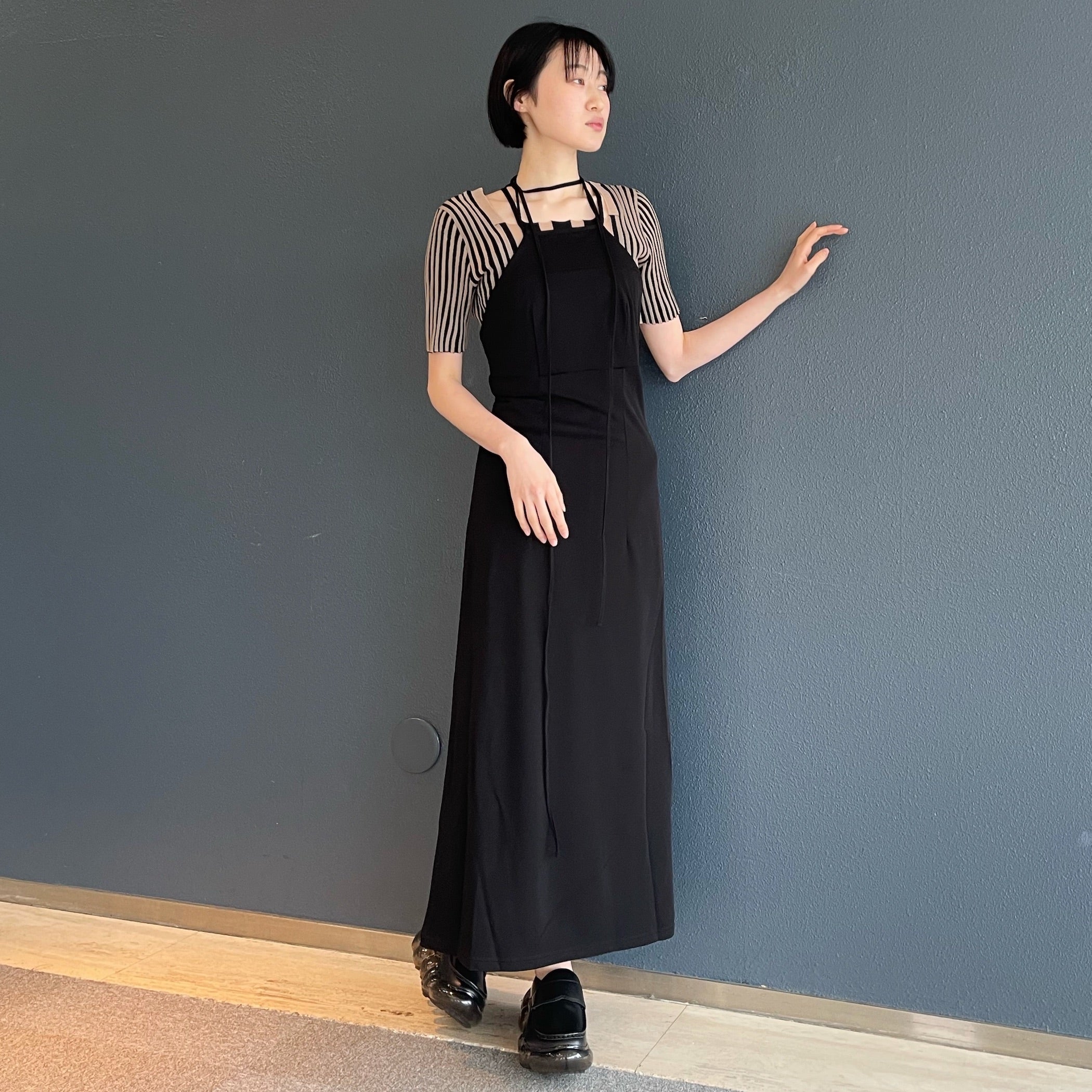 Ribbon chorker dress / Black / リボンチョーカーワンピース