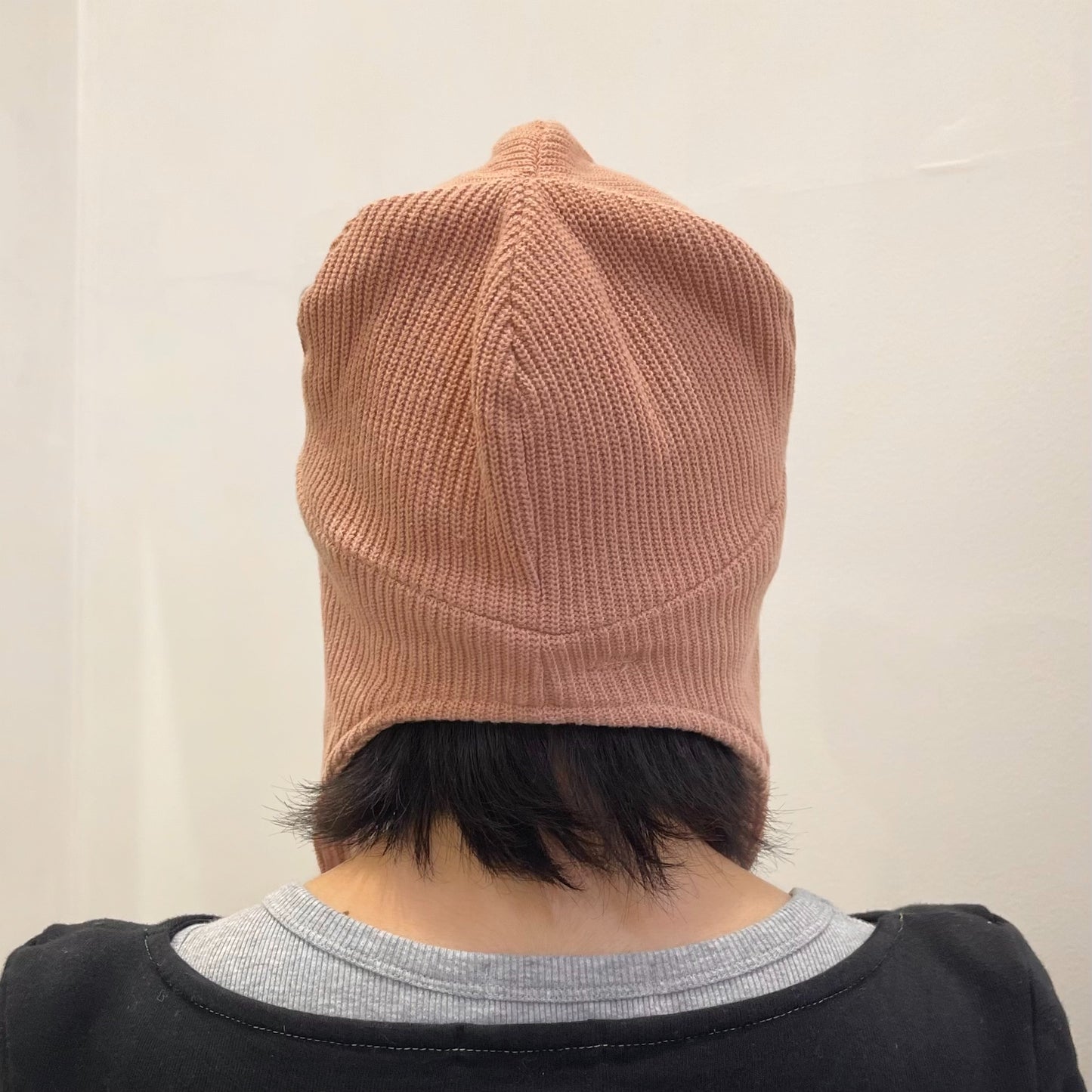 Orange ear cap / ニットキャップ