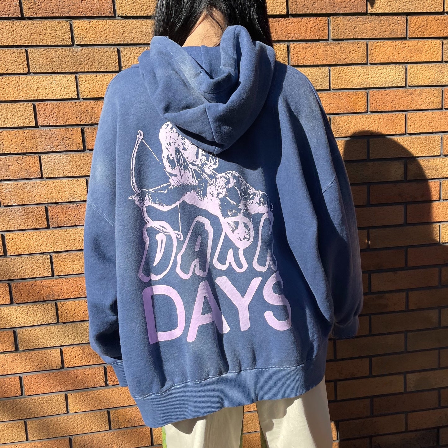 HOODIE/PHOTOCHROMIC/DARKD / BLUE / プリントフーディー