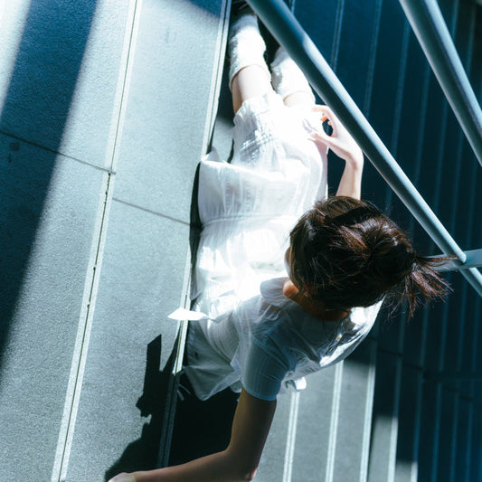 SHIRRING MIDI SKIRT / WHITE / シャーリングミディスカート