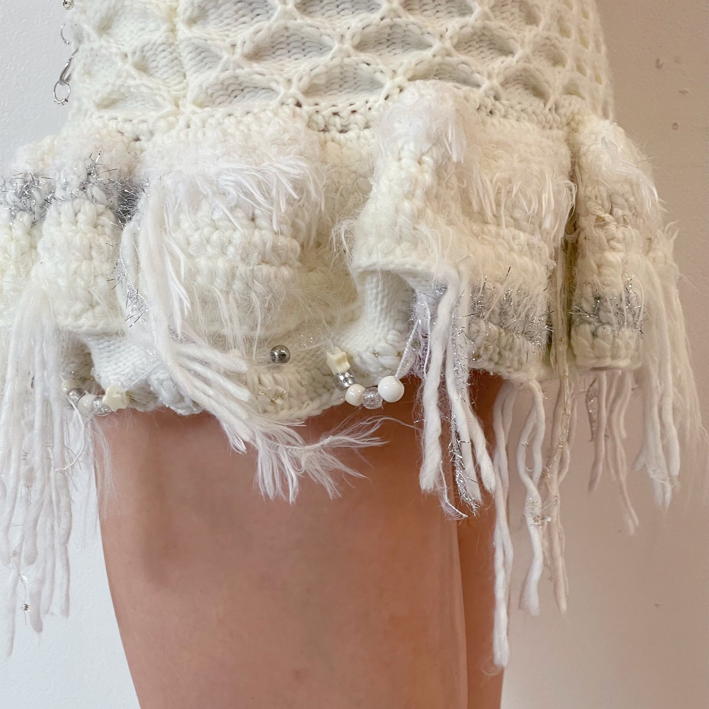 Knitted skirt / White / ニットスカート