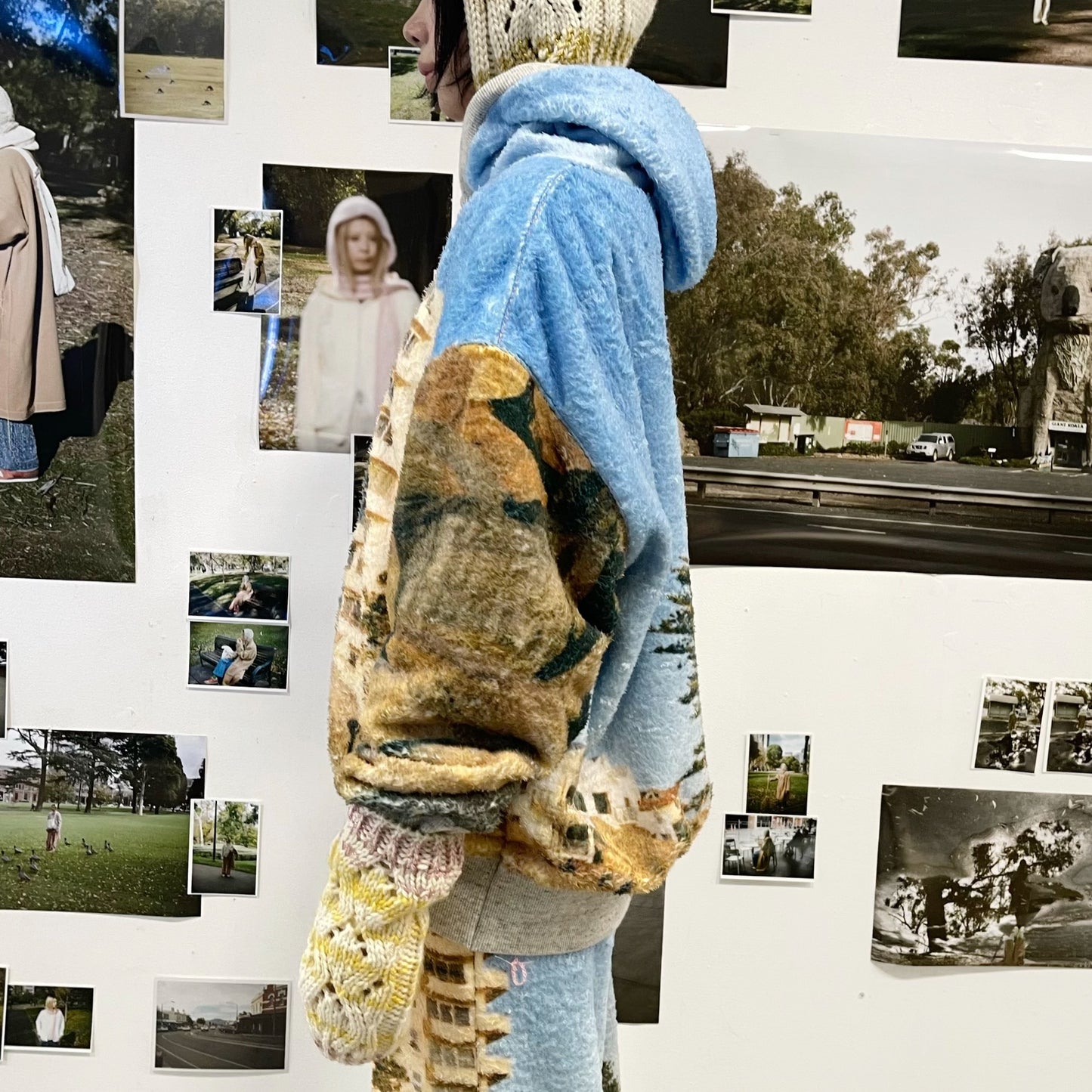 boa print zip-up parka / 風景 / ボアプリントジップパーカー