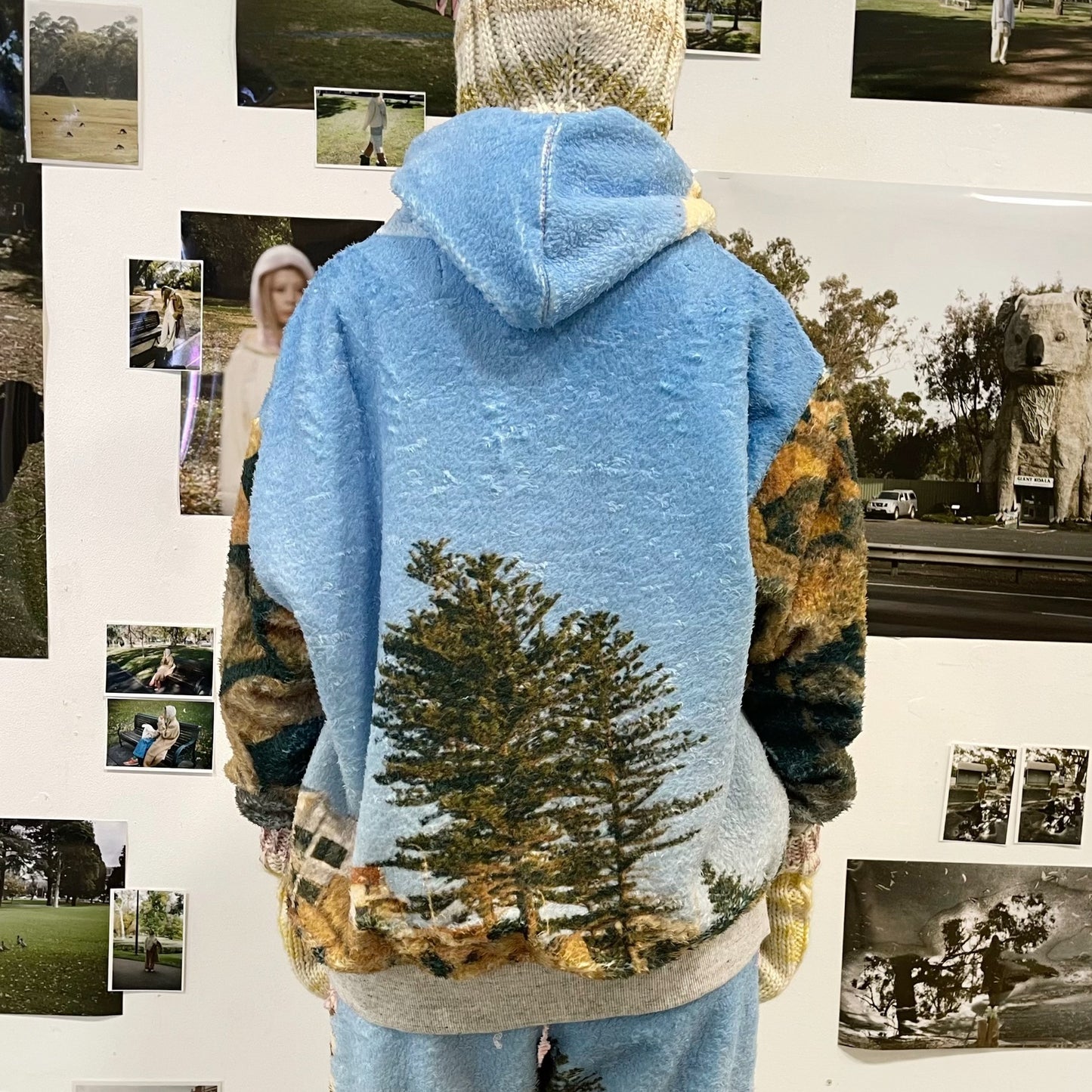 boa print zip-up parka / 風景 / ボアプリントジップパーカー