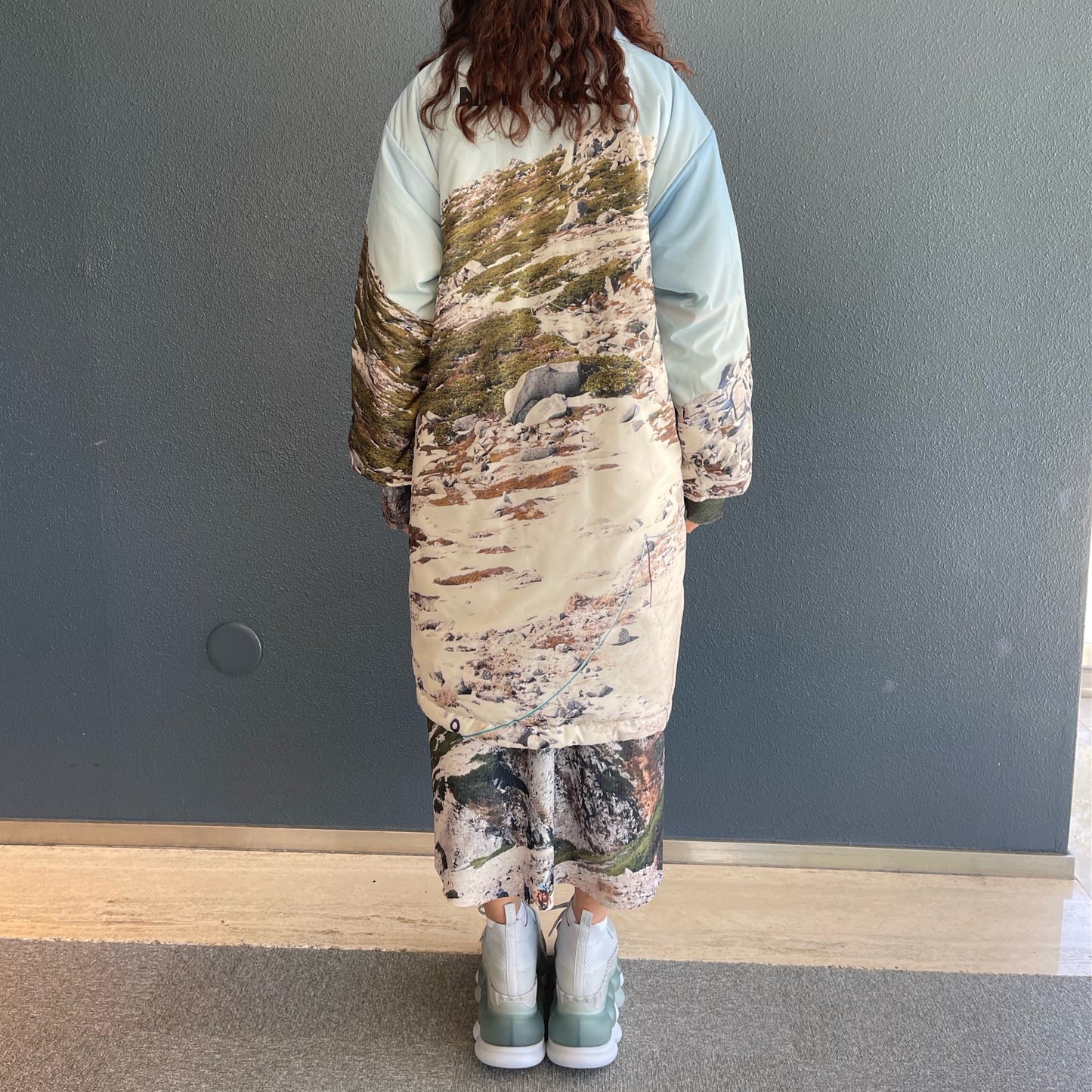 REVERSIBLE BATTING COAT / SNOW MOUNTAIN x BEIGE / リバーシブル中綿コート