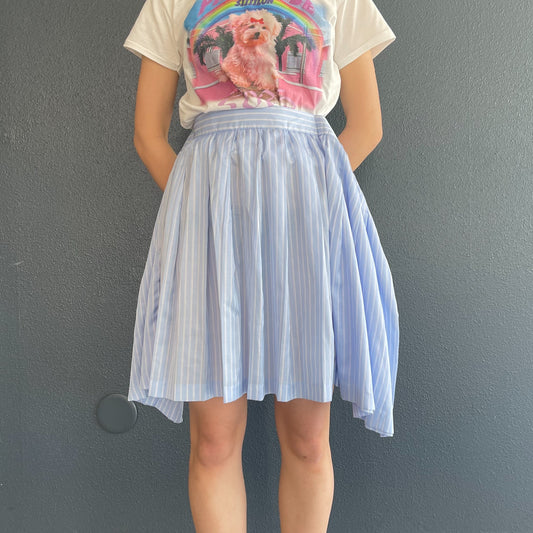 SUPER WIDE SKIRT / LIGHT BLUE / プリーツスカート