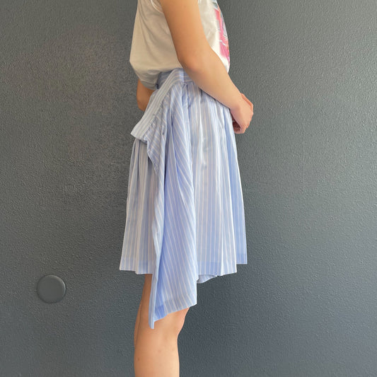 SUPER WIDE SKIRT / LIGHT BLUE / プリーツスカート