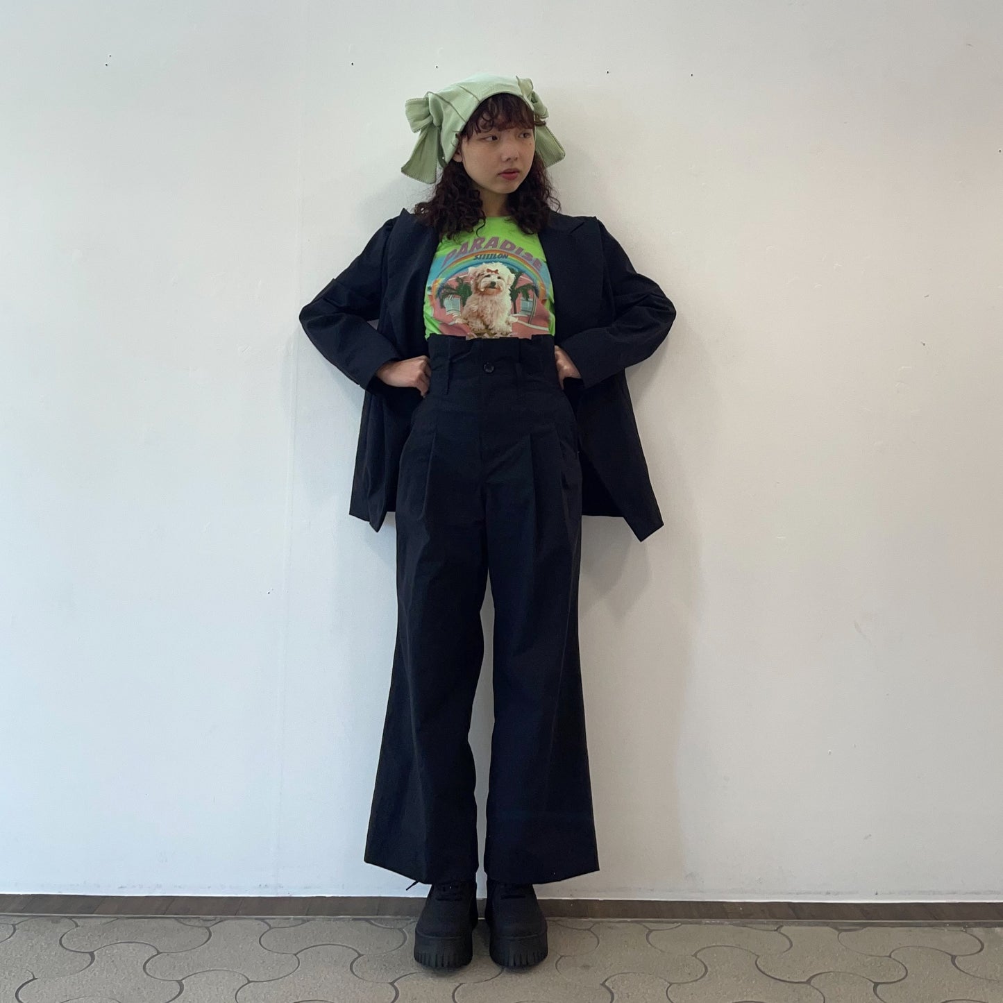 Ash peg jacket / ASH BLACK / アッシュブラックジャケット