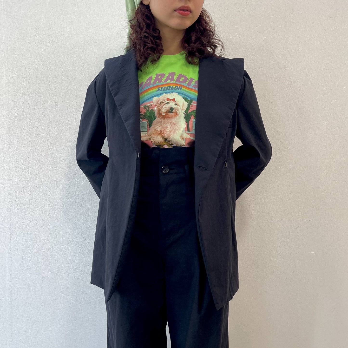 Ash peg jacket / ASH BLACK / アッシュブラックジャケット