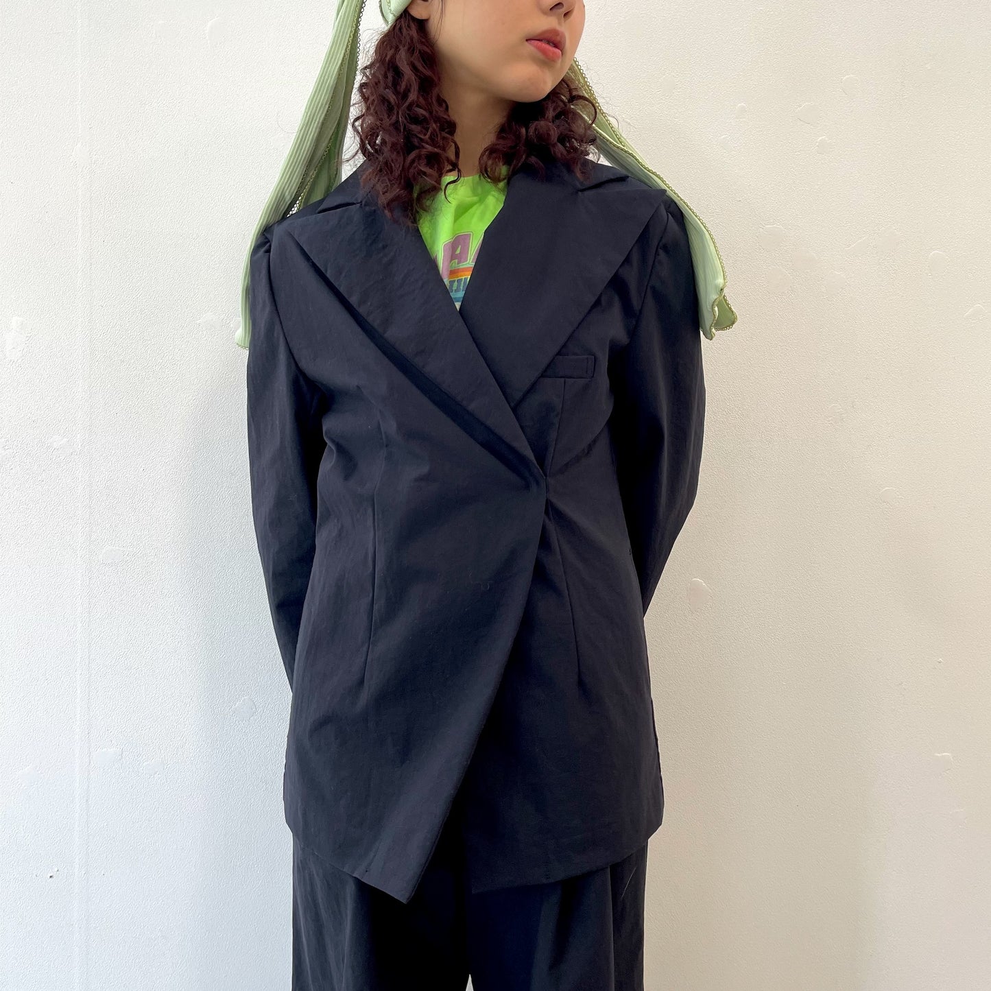 Ash peg jacket / ASH BLACK / アッシュブラックジャケット