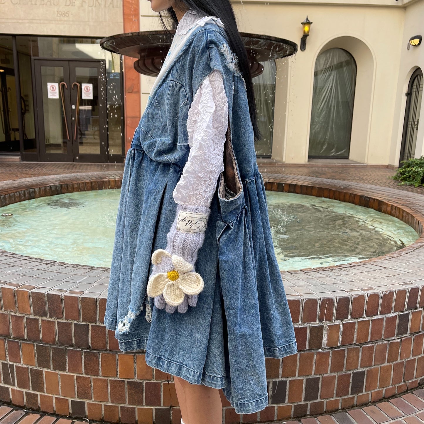 JennyFax / CASUAL BIG MAMA DRESS / BLUE / デニム