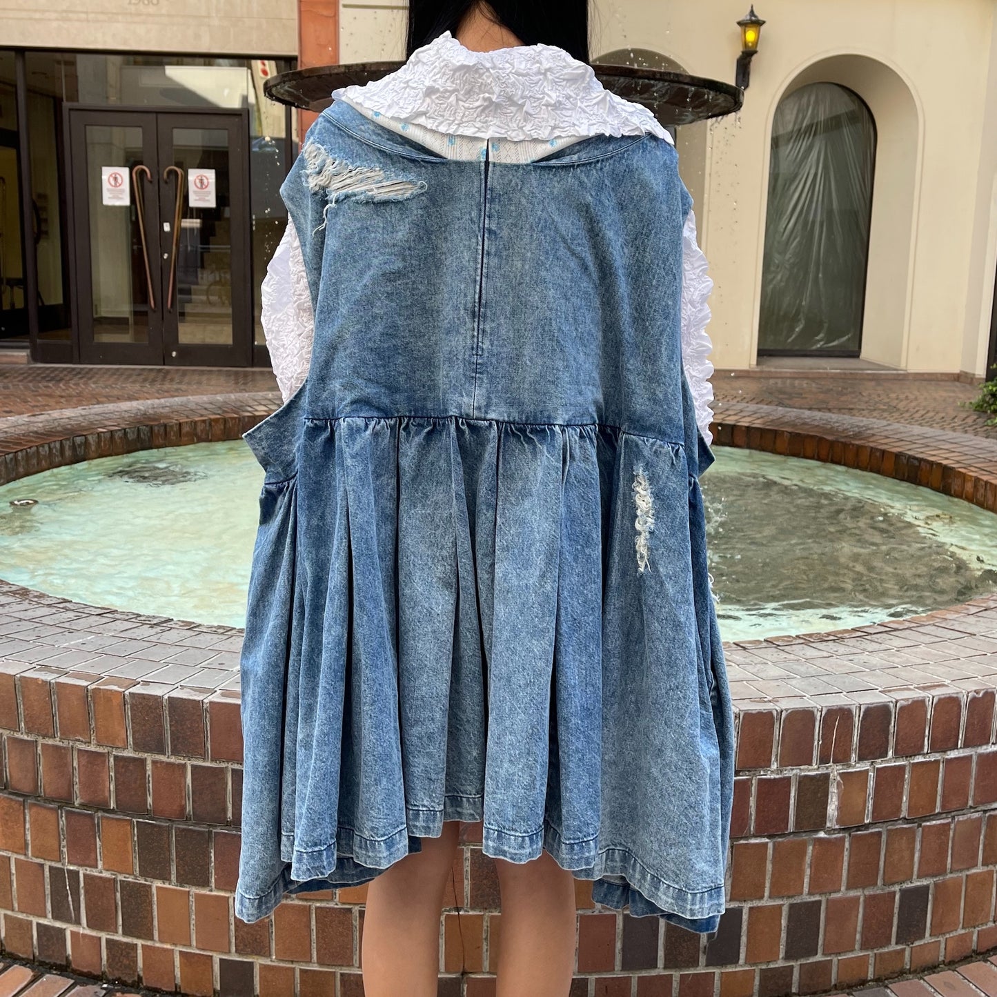 JennyFax / CASUAL BIG MAMA DRESS / BLUE / デニム