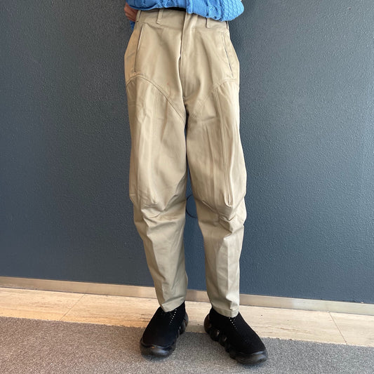 3D Knees Pants / Khaki / シルエットパンツ