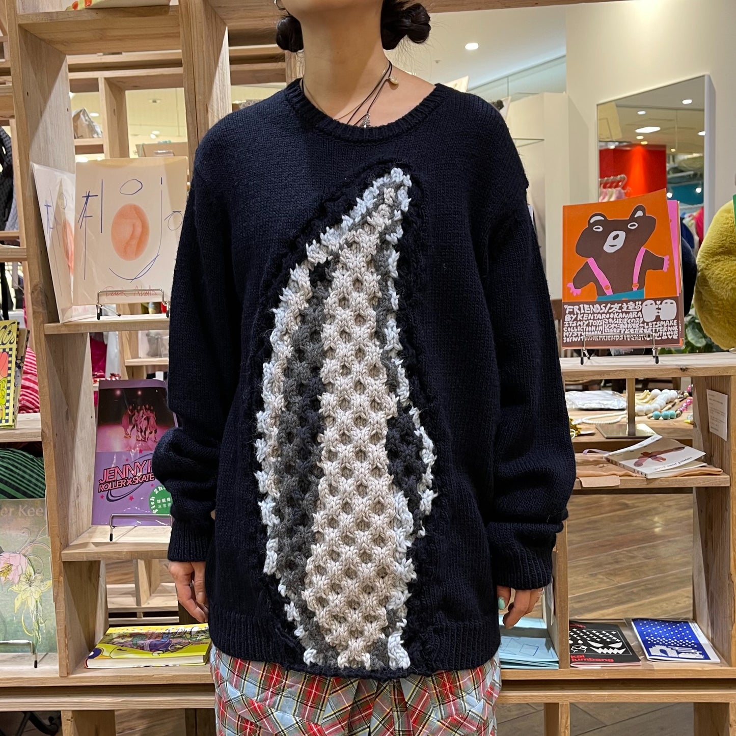 dolphin knit / blue / イルカ