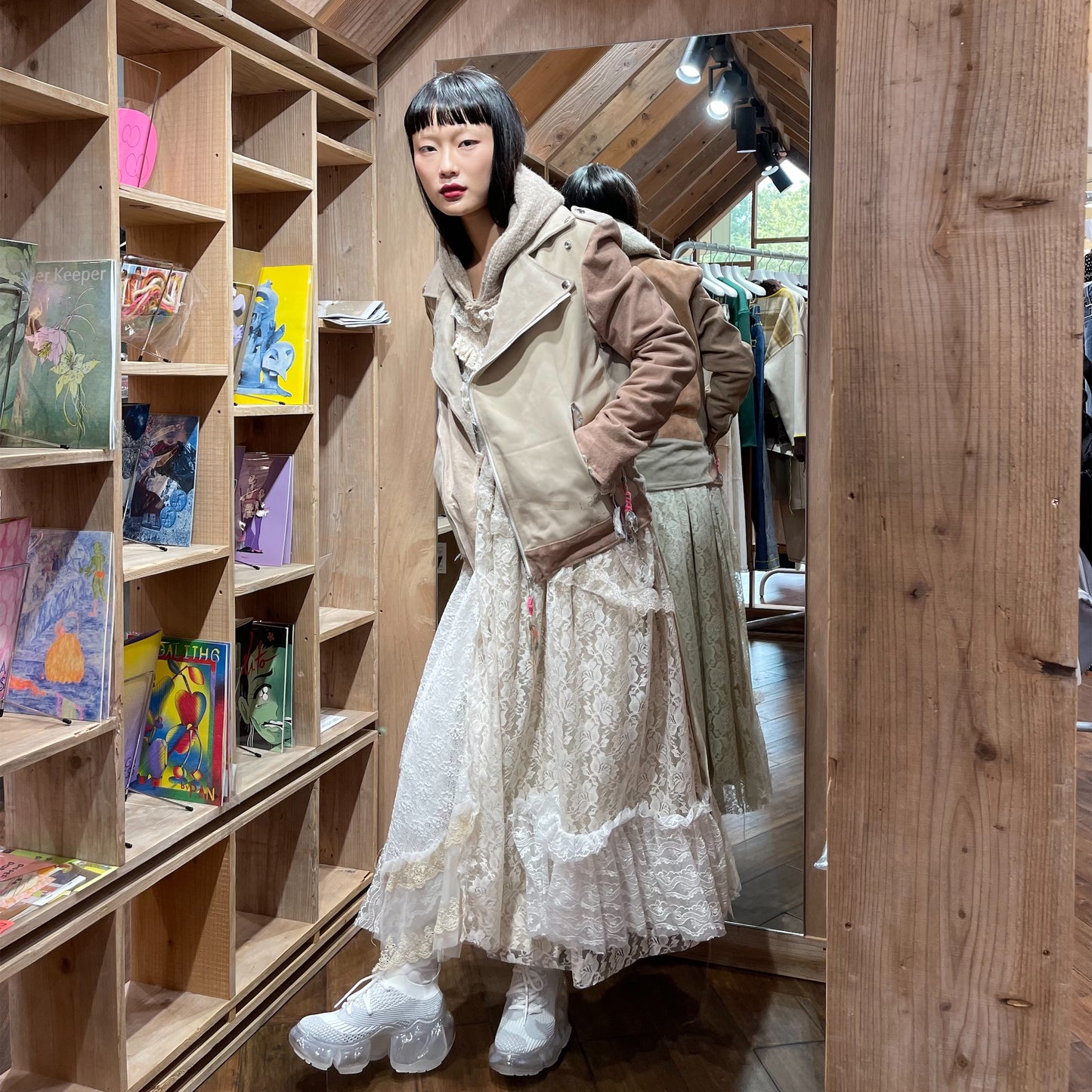 Leather Riders / brown / パッチワーク