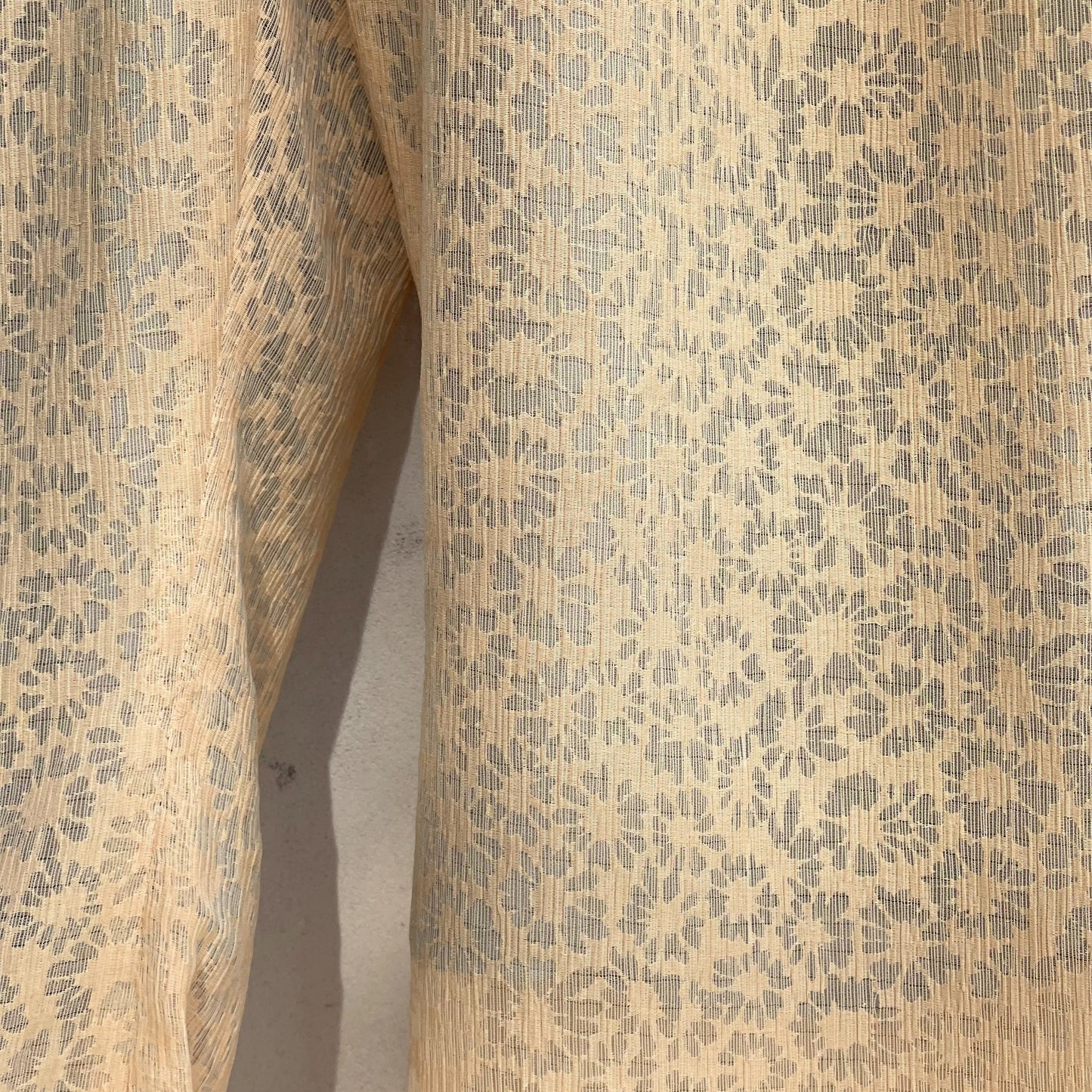 FLOWER LACE FLARE PANTS / YELLOW / フラワーレースフレアパンツ