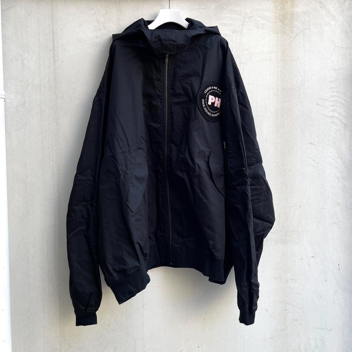 【MIKIOSAKABE×PINK HOUSE】4XL MA-1 / black / フードブルゾン