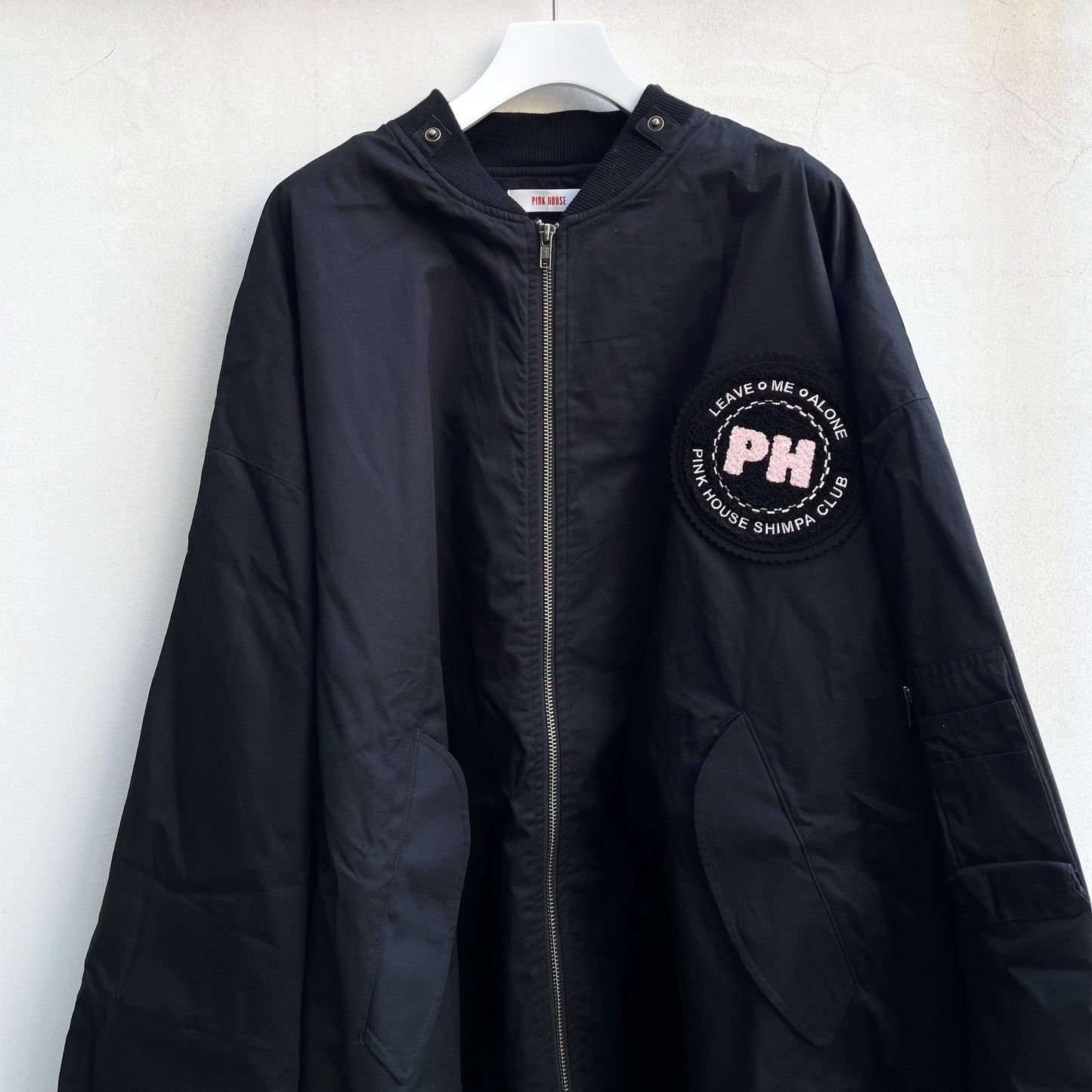 【MIKIOSAKABE×PINK HOUSE】4XL MA-1 / black / フードブルゾン
