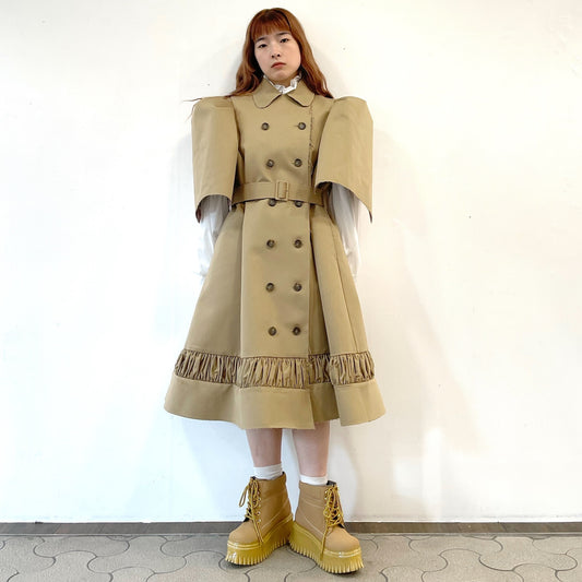 WORKER wide super light weight / LIGHT BROWN × SAND DIP / MIKIOSAKABEコーティングシューズ