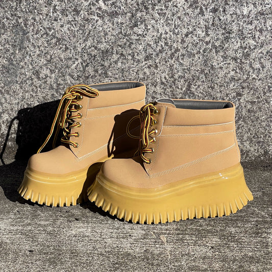 WORKER wide super light weight / LIGHT BROWN × SAND DIP / MIKIOSAKABEコーティングシューズ