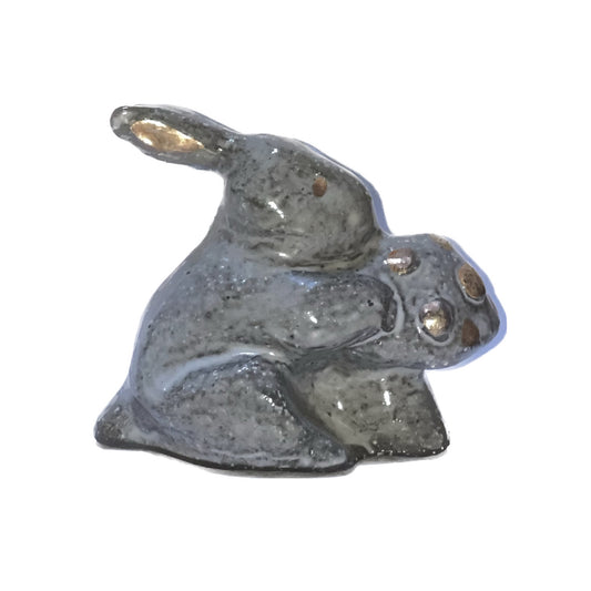 Mushroom&Pink little bunny / マッシュルーム&グレーリトルバニー / セラミック