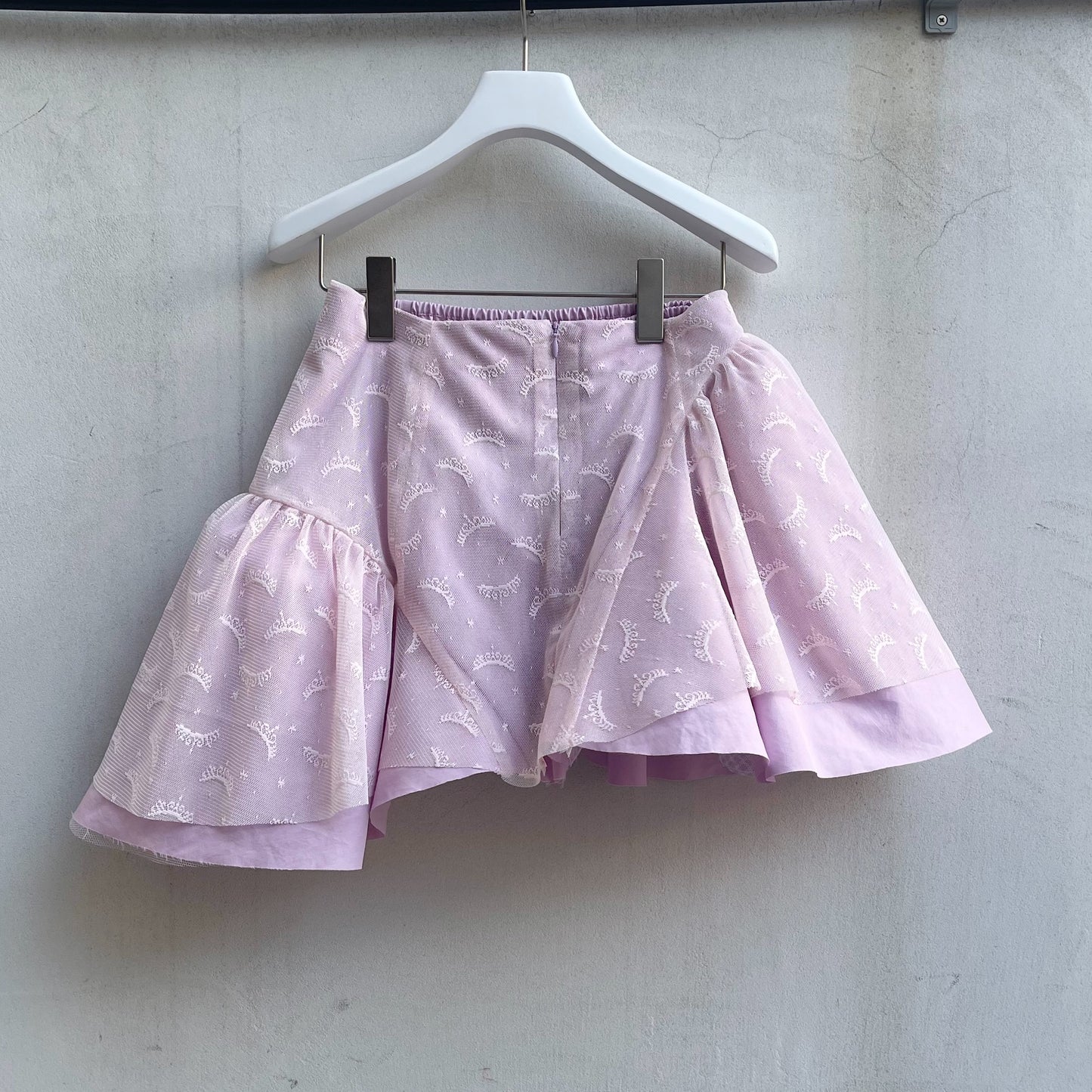 asymmetry skirt / pink / アシンメトリーボリュームスカート