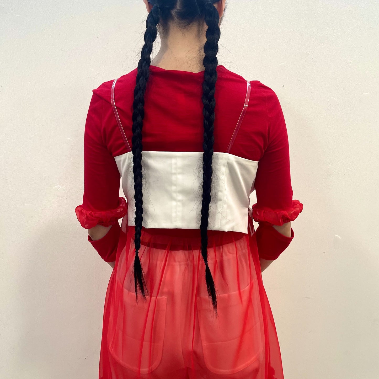 Ribbon top / White / リボントップ