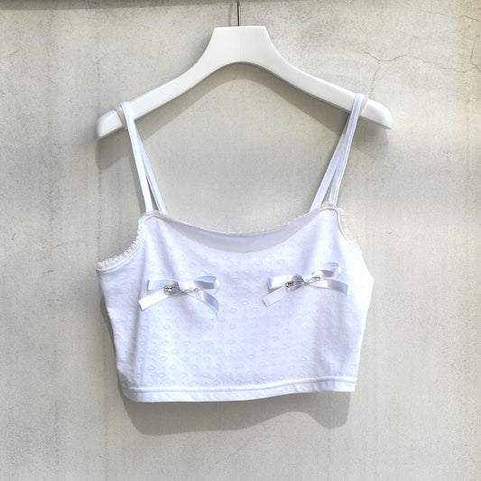 Heart JQ tank top / White / ハートジャガードタンクトップ