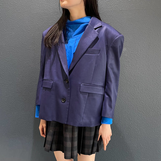 BASIC OK JACKET / NAVY / ドロップショルダージャケット