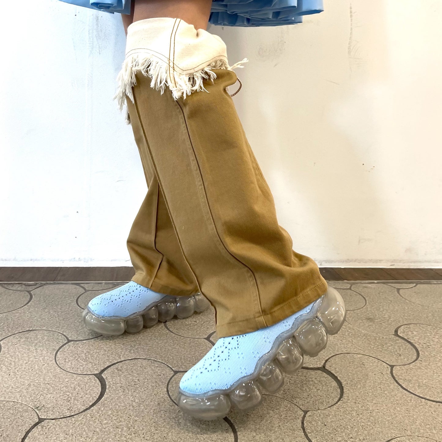 DENIM LEG COVER / BEIGE / デニムレッグウォーマー