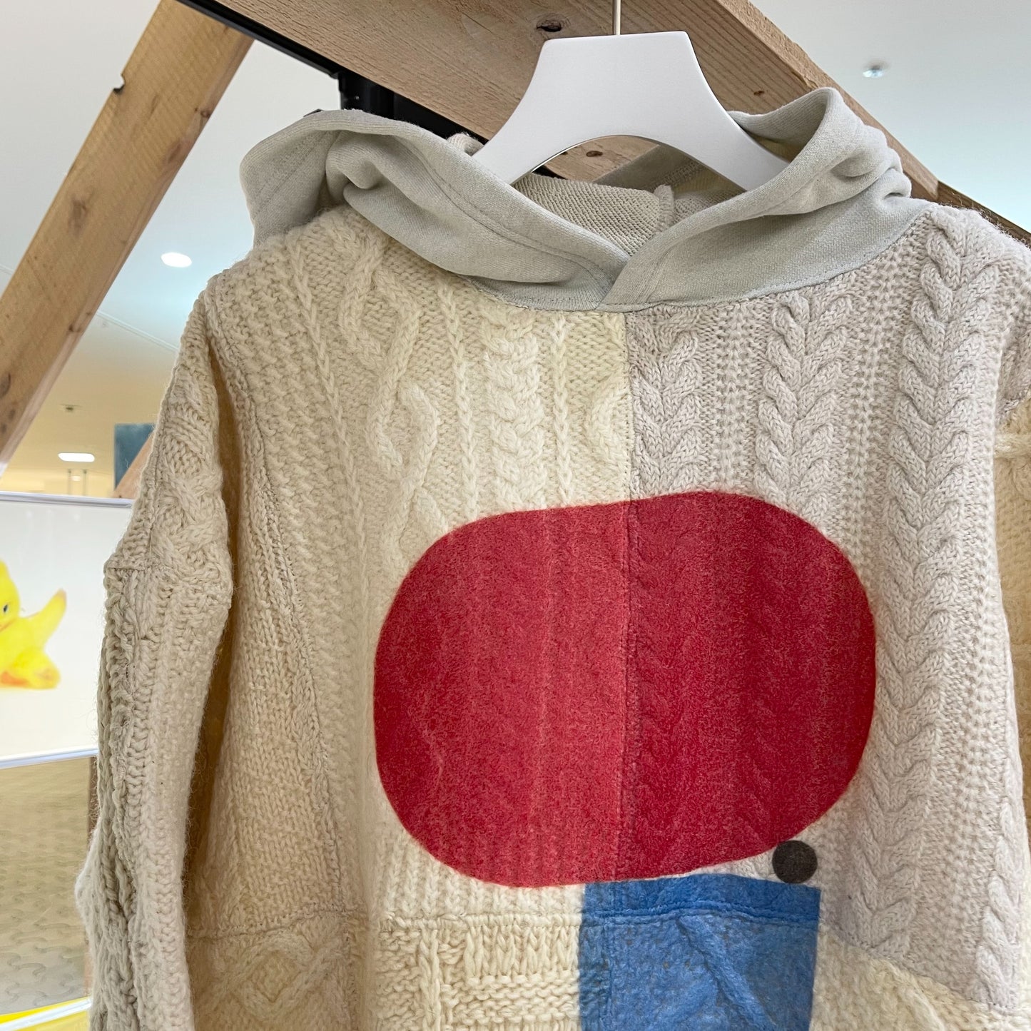 YEAH RIGHT!! / SWITCHING KNIT HOODIE / PRINT / リメイク
