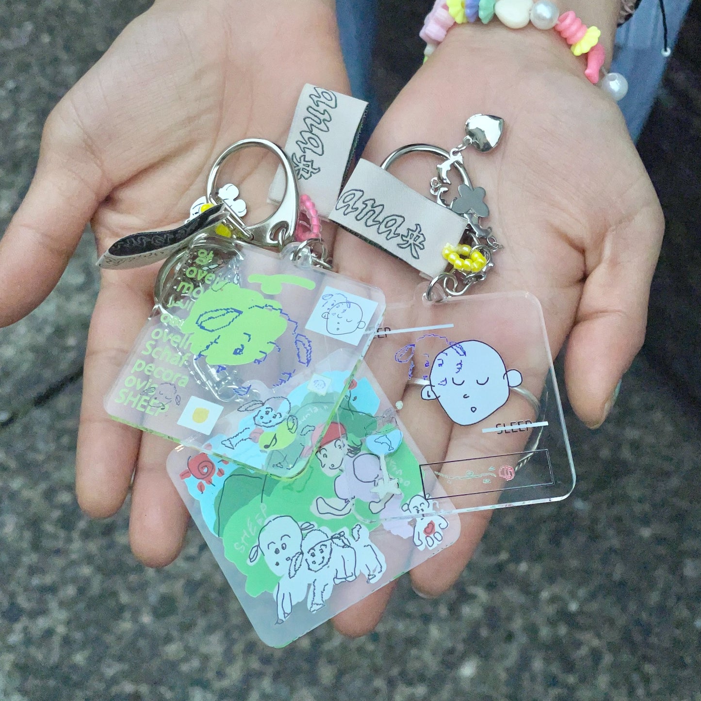 【SHEEP SOUVENIR】SHEEP and your something ♡ key charm / some sheep / アクリルキーホルダー