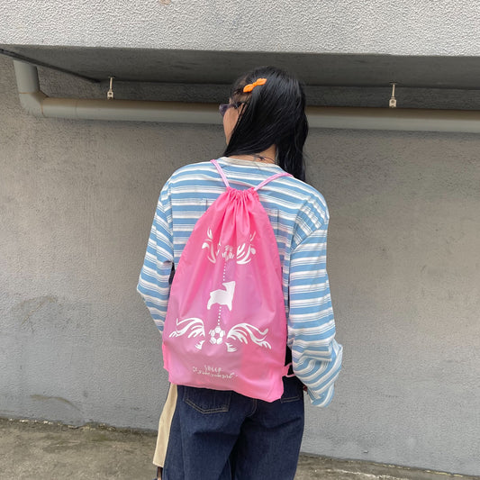 【SHEEP SOUVENIR】Sheep at play knapsack / pink / ナップサック